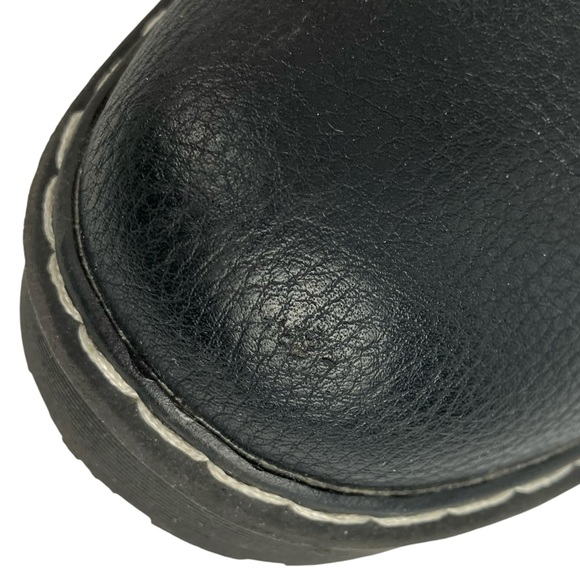 EUC Sincerely Jules Black Harley Boots Women’s 6.5 Front Lace Up Side Zips - Picture 8 of 8